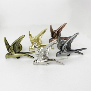 Tiradores y pomos de diseño moderno en forma de golondrina, chapados en oro/plata, de aleación de zinc, para armarios, cajones, cómodas, cocinas y dormitorios. - Product Image 5