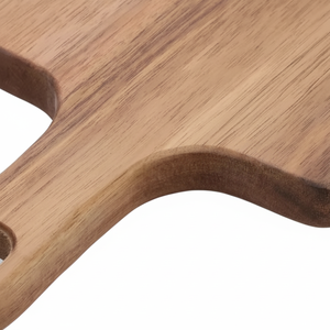 Tabla de Cortar de Madera de Acacia Pequeña, Ecológica y Duradera, con Asa para Servir Pizza, Queso, Frutas, para Cocina - Product Image 1