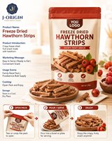 Gedroogde hagedoornreepjes snack, klaar om te eten, 12 maanden houdbaarheid, OEM, private label, groothandel, foodservice, bulk levering