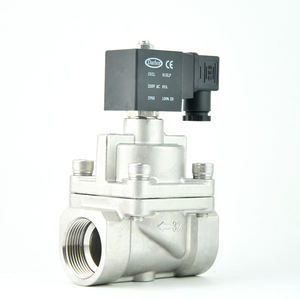 Válvula Solenoide de Aire de Alta Presión de Acero Inoxidable, Pistón Piloto de 1 Pulgada, 60 bar, 80 bar, 24v, DN25 - Product Image 4
