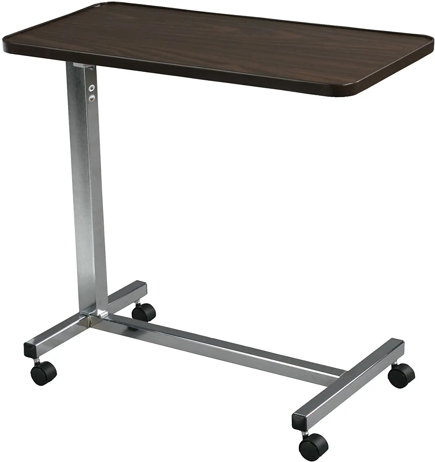Gaslift Sofa Beistell tisch mit Rädern Höhen verstellbarer Home Office Schreibtisch für kleine Räume, TV-Tablett Bett Seite Pneumatik tisch