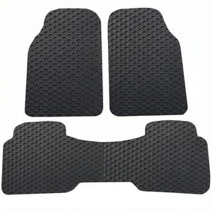 <span class=keywords><strong>4</strong></span> Pièces Tapis de Sol Universels en PVC Sur Mesure pour Voiture - Product Image 1