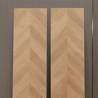 BAIJAX 1500MM*300MM SPC-Bodenbelag Modernes Schlichtes Holzmaserung-Fischgrätmuster Klicksystem Wasserdicht Rutschfest Verschleißbeständig