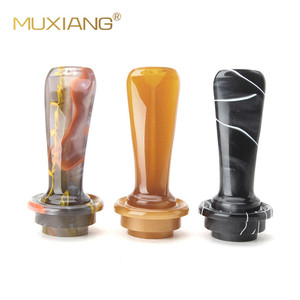 Muxiang Acrylic Pipe Mouthpiece 9mm Curved Handle Reusable Smoking Pipe Accessory - Product Image 1