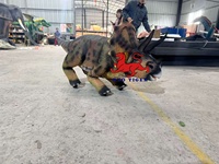 Dinosaure robotique réaliste Triceratops animatronique pour fêtes et événements