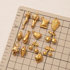 Accesorios de Metal con Cuentas de Cobre Dorado para Hacer Colgantes, Collares, Pendientes, Pulseras, Dijes de Joyería para Diseño Creativo - Product Image 6