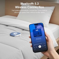 Haut-parleur Bluetooth ultra-fin sans fil, machine à bruit blanc pour le sommeil, pour les personnes mal endormies et les dormeurs latéraux, haut-parleur de sommeil discret à placer sous l'oreiller