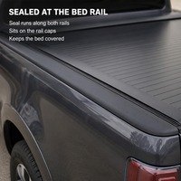 Bâche de benne de camion, couverture souple noire enroulable avec sangles de fixation, profil bas, ajustement personnalisé, OEM ODM