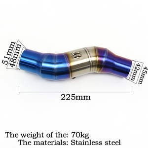 Pour <span class=keywords><strong>KAWASAKI</strong></span> Z1000 Z1000SX 2010-2020 2019 <span class=keywords><strong>Moto</strong></span> <span class=keywords><strong>ninja</strong></span> <span class=keywords><strong>1000</strong></span> sans lacet Silencieux Connexion Milieu Tuyau 51mm Escape <span class=keywords><strong>Moto</strong></span> - Product Image 6