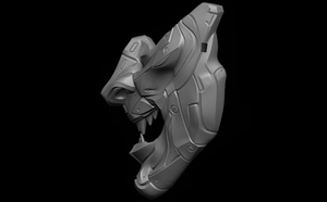 Kualitas tinggi tahan lama ringan 3D dicetak Mecha Oni Masker (Resin/PLA) Cosplay Sci Fi dekorasi horor seni dinding menyeramkan cyorg <span class=keywords><strong>Geisha</strong></span> - Product Image 4