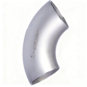 ข้อต่อท่อเหล็กสแตนเลสแรงดันสูง ASME B16.9 304L 316L ข้องอ 90 องศา แบบยาว ข้อต่อเชื่อมผิวเรียบสำหรับท่อส่ง - Product Image 2