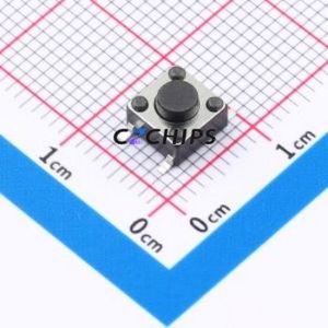 BTS0D0030ABG00 Tactile Switch SMD-4P,6x6mm Switch Round Button 1N Vertical Mount 6mm - Product Image 1