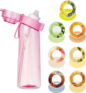 Bouteille d'eau personnalisée en Tritan de 650 ml avec paille aromatisée et capsules de goût <span class=keywords><strong>Kula</strong></span> Scent pour boisson aromatisée - Product Image 6