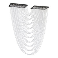 Rideau de perles acryliques en cristal pour mariage, rideau de plafond à ondes multicouches, décoration de fond de scène, rideau de plafond à ondes d'eau