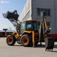 Yaweh JCB 4CX Chine 8TON chargeuse pelleteuse YF388 chargeuse sur pneus chargeur frontal avec pelles