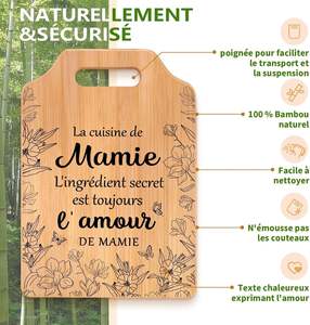 Board-2.5mm à découper en bambou personnalisé épais lavable au lave-vaisselle pour les cadeaux d'anniversaire <span class=keywords><strong>de</strong></span> <span class=keywords><strong>grand</strong></span>-mère et <span class=keywords><strong>de</strong></span> fête des grands-mères - Product Image 4