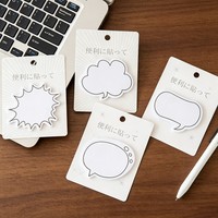 Bloc de Notas Creativo y Bonito de Alta Calidad, Serie de Cajas de Diálogo Japonesas, Notas Pequeñas y Frescas para Mensajes, Venta al por Mayor