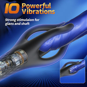 Vibrador de glande de 10 velocidades, vibrador sexual, entrenador de glande, masaje de pene, masturbador masculino, Juguetes sexuales para hombres, retraso duradero, resistencia Exer - Product Image 3