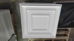 D094 50*50CM tamaño blanco diamante 3D grandes paneles de pared de Pvc techo para decoración de pared Interior Exterior - Product Image 5