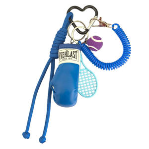 Porte-clés Miu créatif en forme <span class=keywords><strong>de</strong></span> <span class=keywords><strong>gant</strong></span> <span class=keywords><strong>de</strong></span> <span class=keywords><strong>boxe</strong></span> avec corde tressée, style sportif tennis, pour couple, petit pendentif <span class=keywords><strong>de</strong></span> sac - Product Image 5