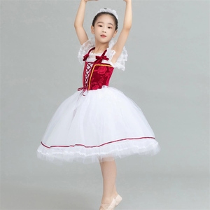Costume de <span class=keywords><strong>danse</strong></span> <span class=keywords><strong>classique</strong></span> en velours avec petit nœud pour spectacle, fête, princesse, <span class=keywords><strong>danse</strong></span> lyrique - Product Image 3