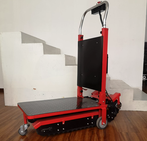 Fabrika Merdiven Çıkma Makinesi 400kg 500kg Merdiven Tırmanıcı Arabası Elektrikli Tam Paletli Hidrolik Stil Daha Dengeli - Product Image 2
