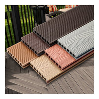 LT New Design Laminate Waterproof Solid Hard Fiber Decking Hollow WPC Decking Outdoor Wood For Residential And Commercial