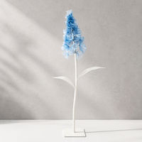 Arrangement floral personnalisable en organza/papier, fleurs artificielles réalistes faites à la main, décoration longue durée