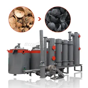 High capacity lifting type biomass charcoal kilns for sale