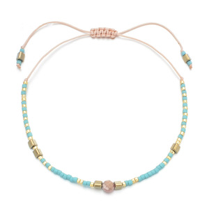 Hạt Giống Nhật Bản Miyuki Đá Quý Handmade Macrame Vòng Đeo Tay Có Thể Điều Chỉnh Phụ Nữ Dễ Thương Thiết Kế Vòng Tay Kích Thước Nhỏ - Product Image 4