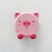 Support de téléphone en plastique avec motif d'animaux mignons, support de bureau réglable pour smartphones et tablettes
