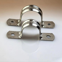 Serre-tuyaux en U à double trou et double tube en acier zingué métrique pour usage médical, garantie 3 ans, marque RK