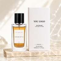 Flacon de Parfum en Verre Carré de Luxe Personnalisé et Rechargeable, 30 ml, 50 ml, 100 ml, Bouchon en Bois, Bouteilles Vides avec Vaporisateur et Coffret