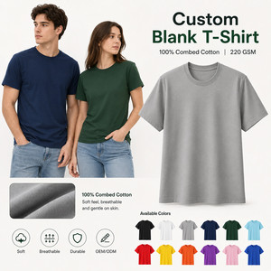 เสื้อยืดพรีเมียมผู้ชาย คอตตอน 100% เนื้อนุ่ม ระบายอากาศดี คอกลม คลาสสิค รับสกรีนโลโก้ ขายส่ง 12 สี สีเขียวเข้ม ไซส์ S-4XL - Product Image 1