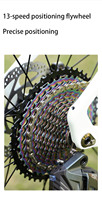 Vélo de gravier en fibre de carbone 13 vitesses, pédales ordinaires, cadre rigide, freins à double disque, roues en carbone 50 mm, vélo de course urbain tout-terrain
