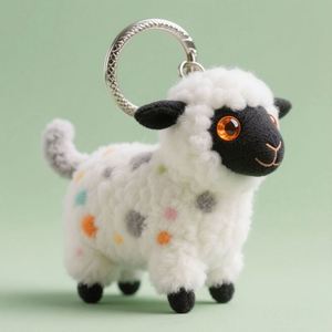 Llavero de oveja de peluche con diseño personalizado, de fabricantes OEM, superventas, decoración de oveja - Product Image 1
