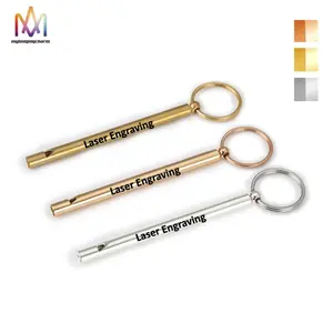 Hot Sale Breathing Whistle Keychains Metal Key Chain Accessories