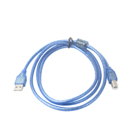 Cable de impresora de 2,0 A macho A B, Cable Usb de datos A B, azul