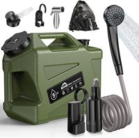 Douche de camping portable avec réservoir d'eau, douche de camping électrique rechargeable, conteneurs d'eau de 5 gallons de qualité alimentaire