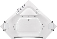 Baignoire Spa Intérieure à Jets Massants Effet Cascade en Acrylique – Grande Vente