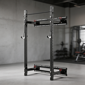 <span class=keywords><strong>Banco</strong></span> de pesas multifuncional para hombre, equipo de fitness plegable montado en la pared para el hogar, con estructura para sentadillas con barra tipo gantry - Product Image 1