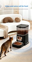 Distributeur automatique de nourriture pour animaux de compagnie intelligent avec caméra HD, contrôle à distance par application WiFi, distributeur de nourriture visuel programmé pour chats et chiens