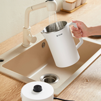 Bouilloire électrique programmable intelligente pour la maison, en acier inoxydable, 1,7 L, anti-surchauffe, pour thé vert et café noir