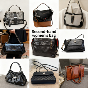 Gracer Ladies <b>Second</b>-<b>Hand</b> Designer Leather Shoulder Bags Model A42-14 All Seasons with Minimum Order Quantity of 45kg - Product Image 1