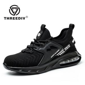 THREEDIV 2023, protección laboral a prueba de golpes, antigolpes, antipuñaladas, transpirable, informal, duradero, seguridad en el trabajo para hombres - Product Image 1
