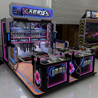 Machine de jeu de tir d'arcade multijoueur à monnayeur, borne de tir d'arcade intérieure avec distribution de tickets pour centre de jeux