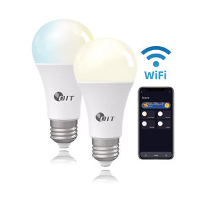 <span class=keywords><strong>Wifi</strong></span> thông minh <span class=keywords><strong>LED</strong></span> bóng đèn RGB Dimmable E26 E27 B22 App kiểm soát Warm trắng đa màu sắc làm việc với Alexa Google nhà - Product Image 1