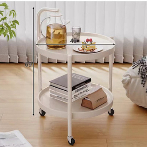 <span class=keywords><strong>Table</strong></span> basse mobile <span class=keywords><strong>à</strong></span> <span class=keywords><strong>roulettes</strong></span> pour salon, balcon, chambre <span class=keywords><strong>à</strong></span> coucher, avec rangement, vente en gros - Product Image 5