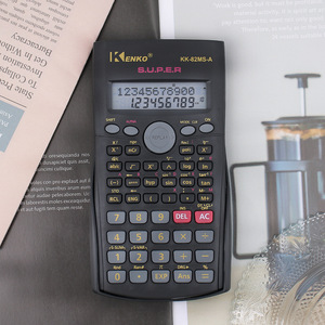 Calculatrice pour étudiants Kenko KK-82MS-A, 12 chiffres, alimentée par piles, usage général, modèle noir - Product Image 2