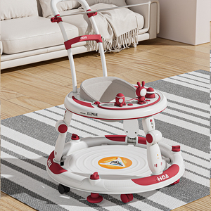 Super Promo Chariot de Marche pour Bébé 3 en 1, Jouet d'Apprentissage Assis-Debout, <span class=keywords><strong>Centre</strong></span> d'Activités Pliable avec Roues et Musique pour 6-18 Mois - Product Image 4